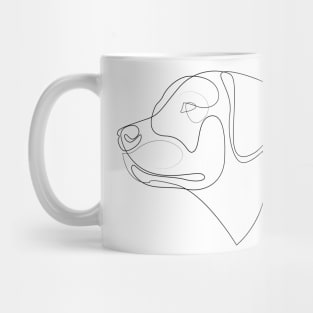 Labrador Retriever - one line drawing Mug